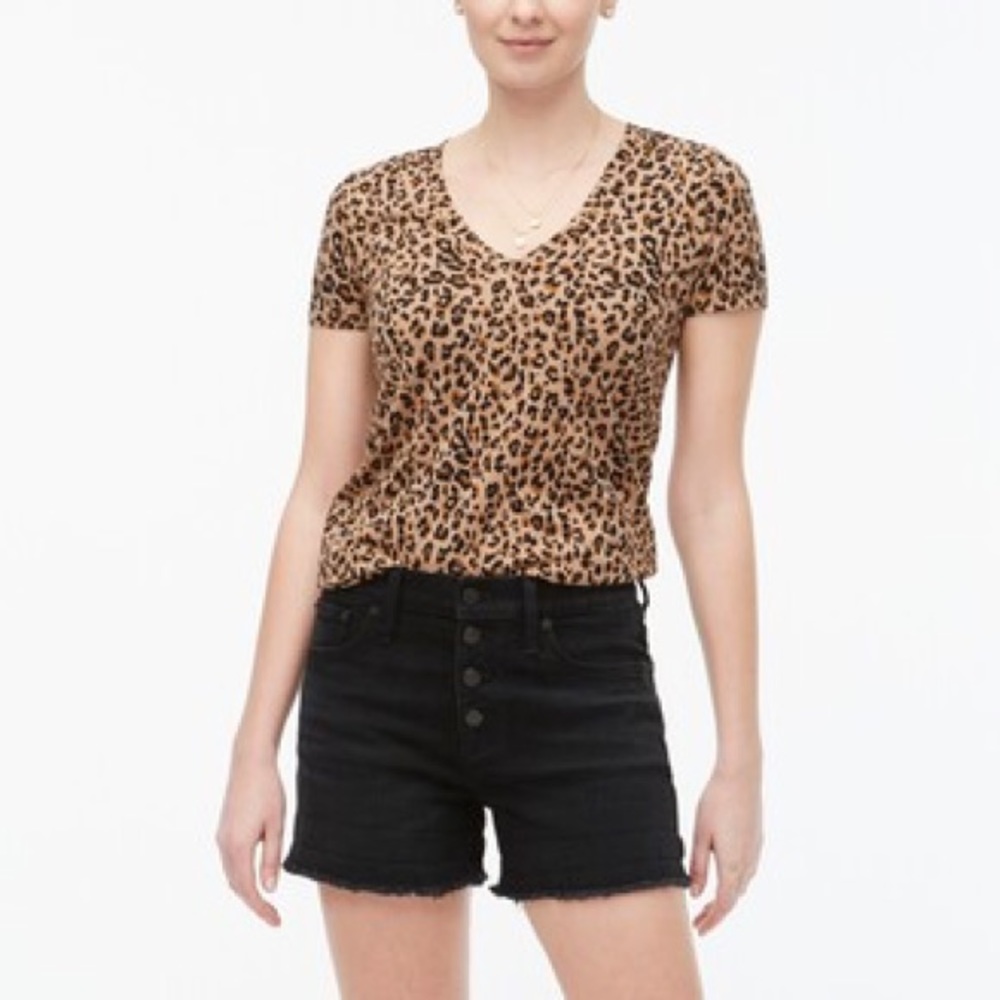 NWT JCrew High Waist Button Front Black Denim Shorts - SOLD OUT